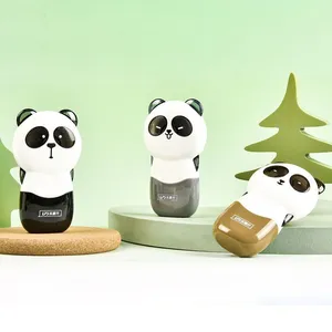 OEM Customized Correction Tape Panda Shape Office Student Promotional 5mm*12m Black and Brown Cute Cartoon White Out Tape thumbnail-1