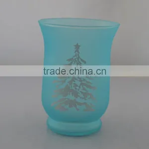 Coloured Glass Flower Vases Painted Vases Glass Decorative Items thumbnail-1