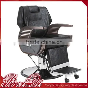 Superior Salon Chair Wholesale Barber Supplies Cheap Barber Chair Bigger Leather PU Barber Chair Hydraulic Bar thumbnail-1