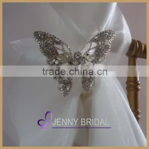 C147D White Wedding Chair Brooch Sash for Sale thumbnail-2