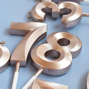 Wholesale Numeric Birthday Candles - Colorful Metal Candles for Birthday Cakes! thumbnail-4