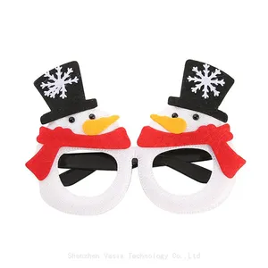 8Pcs Christmas Glasses Glitter Holiday Frames With 18 Designs for Party Accessories thumbnail-5