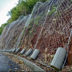 HR20 HR30 HR50 HR100 Rock Barrier Netting Custom-Sized Steel Wire Netting for Mountain Road Safety thumbnail-6