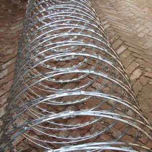 Razor Blade Wire Mesh Roll / Security Razor Blade Fence for House / Far Barbed Wire Mesh thumbnail-2