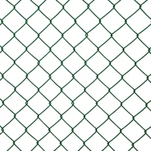 Galvanized Black Chain Link Fence Cyclone Wire Mesh Fence Panel Chain Link Fence for Sport Game thumbnail-3