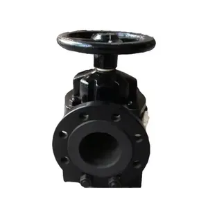 Diaphragm Valve G41J--PN10/PN16 Flange Ductile Iron Rubber Soft Seal Anti-Corrosion Manual Diaphragm Shutoff Valve thumbnail-4