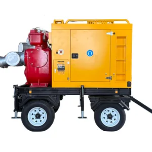 DB1000QZ-25T 1000m3/h Mobile Trailer Diesel Engine Water Pump thumbnail-2