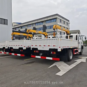 Sinotruk Double-row Seat Export-type Truck-mounted Crane With Anti-corrosion Electrophoretic Cargo Box and Xcmg Crane thumbnail-4