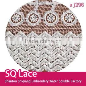 2016 Milk Silk Lace Fabric Design With Flower Polyester Lace Fabric for Garment Accessory thumbnail-1