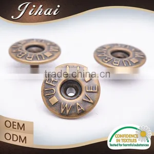 Wholesale Accessories Clothing Denim Button Metal Ring Snap Buttons thumbnail-3