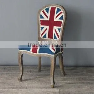 RCH-4073-1 Anqitue Union Jack Chair/ottoman Fabric Chairs thumbnail-2
