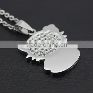 High-grade Stainless Steel Pendants Cat Necklace Cartoon Necklace Wholesale thumbnail-4
