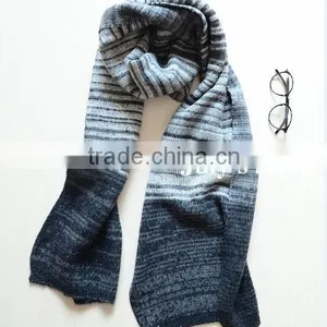New Arrvial Winter Fashion Woman Long Striped Wool Knitted Scarf thumbnail-6