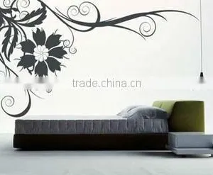 Black White Flower Removable Wall Art Stickers thumbnail-1