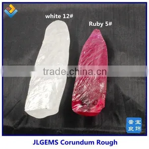 Synthetic White Rough Corundum Ruby Gemstones 12# Ruby Wholesale Price thumbnail-3