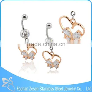 Stainless Steel Body Jewellery Navel Ring Fake Belly Button Piercing thumbnail-5