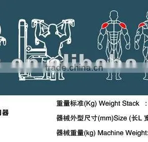 Pulley Gym Machine /Commercial Fitness Equipment /TZ-6012 Shoulder Press thumbnail-4
