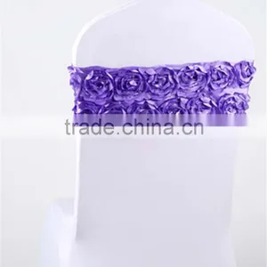 Elastic Flower Wedding Chair Cover Sashes Party Banquet Decoration thumbnail-3