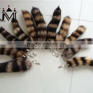 2014 Hot Selling 100% Genuine Raccoon Tails Keychain for Garment Accessories thumbnail-3