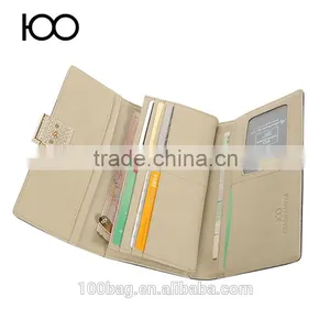 2016 Bills Folder Photo-bit Card Bit Long Section of High-end Handbags Leather Clutch Wallet Tri-fold More Fashion thumbnail-3