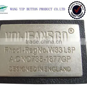 Two Part Good Quality Eco-friendly Custom Clothing Patches thumbnail-1