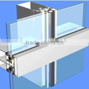 Powder Coat Aluminum Glass Wall Cladding thumbnail-2