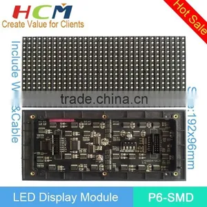 High Quality Indoor SMD RGB Full Color P6mm LED Module 96*192mm ,LED Display thumbnail-1
