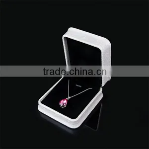 Unique Custom Cheap Embossing Leather Necklace Box thumbnail-1