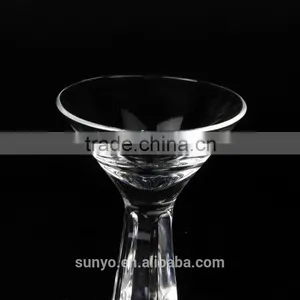 Blowning Clear Martini Glass With Heavy Thick Stem thumbnail-3