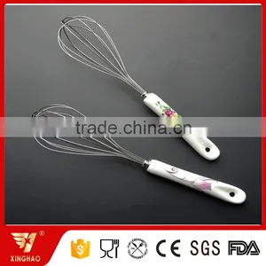 Durable Large Size Kitchen Whisk Egg Beater With Ceramic Handle thumbnail-3