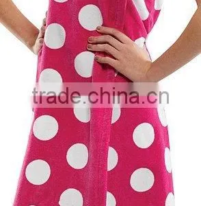 Hot Pink Terry Velour Spa Wrap thumbnail-1