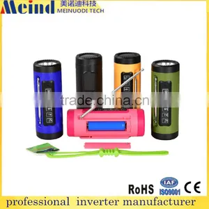 New Outdoor Speaker Bluetooth Speaker With Power Bank 4000mah With FM Radio, Flashlight, Support TF Card thumbnail-1