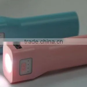 Plastic Torch Led Light 18650 Cell Single Power Bank thumbnail-4