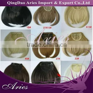 Clip on Bangs - Clip in Bangs 100% Remy Human Hair Extension thumbnail-1