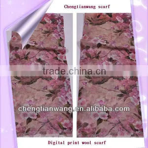 Latest Style 2014 Hot Sale 100% Wool High Quality Fashionable Scarf thumbnail-2