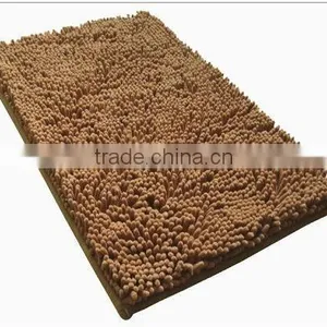 Chenille High Pile Floor Mat With Pvc Anti Slip Base thumbnail-1