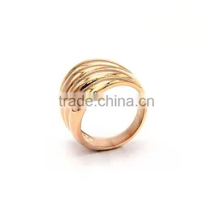 Women Special Design Stainless Steel Ring Wide Steel Jewelry Class Ring thumbnail-2