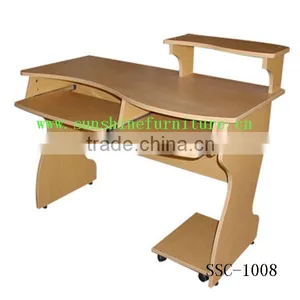 Morden Wood 2 Person Computer Desk thumbnail-1
