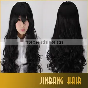 2016 Hot Sale Cheap Good Quality Synthetic Cosplay Wigs 80cm Long Wavy Female Fashion Looking Wigs of for Sale thumbnail-3