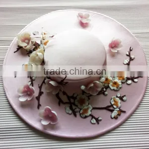 Elegant Artificial PVC Draganfly Decoration Flower Sinamay Fascinator thumbnail-1