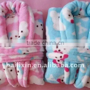 100% Cotton Velvet Printing Bathrobe thumbnail-1