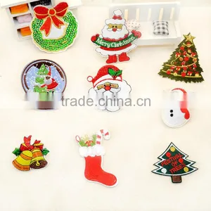Special Custom Sew on Iron on Patch Applique Christmas Embroidery Pattern thumbnail-1