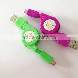 CE ROHS Approved Retractable Data Cable for Mobile Phone thumbnail-3