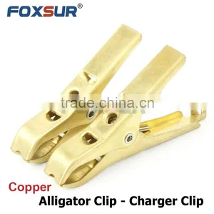 Pure Copper Battery Charger Clip Thickened Crocodile Clamp Jump Start Clip 4 Inch Booster Cable Aligator Clamp thumbnail-1