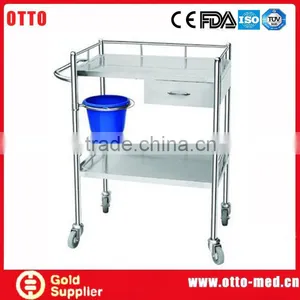 Stainless Steel Hospital Medical Trolley thumbnail-1