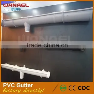 2016 Hot Selling Good Quality Pvc Rain Square Decorative Gutter 5.2inch K-style Greenhouse Gutter thumbnail-4