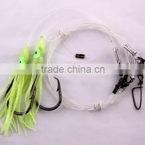 Groper Heavy Duty Rigs Two or Three Luminous Squids 13/0 Recurve Circle Hooks Effective on Other Deep Water Fish thumbnail-4