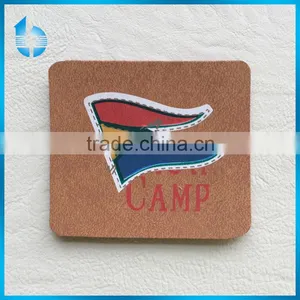 Colorful Pattern Printed Leather Tag Label Patch for Baby's Clothing thumbnail-1