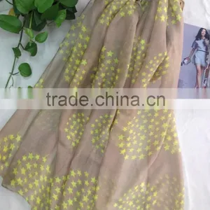 2015 Newest Design Novel Fashion Scarf Muffler and Voile Scarf Polyester Scarf for Lady thumbnail-3