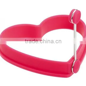 Heart Shaped Silicone Rubber Egg Rings thumbnail-1